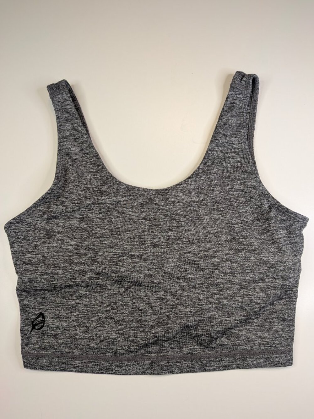 P'tula Sports Bra Medium Gray Heather Stretch Athletic Workout Womens M